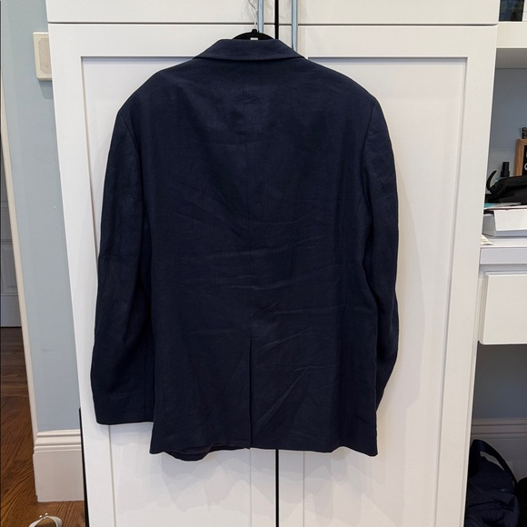 Polo by Ralph Lauren Navy Blazer 100% Linen - Picture 3 of 3